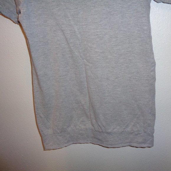Eyelash Couture Gray Short Sleeve Top L - Picture 8 of 9